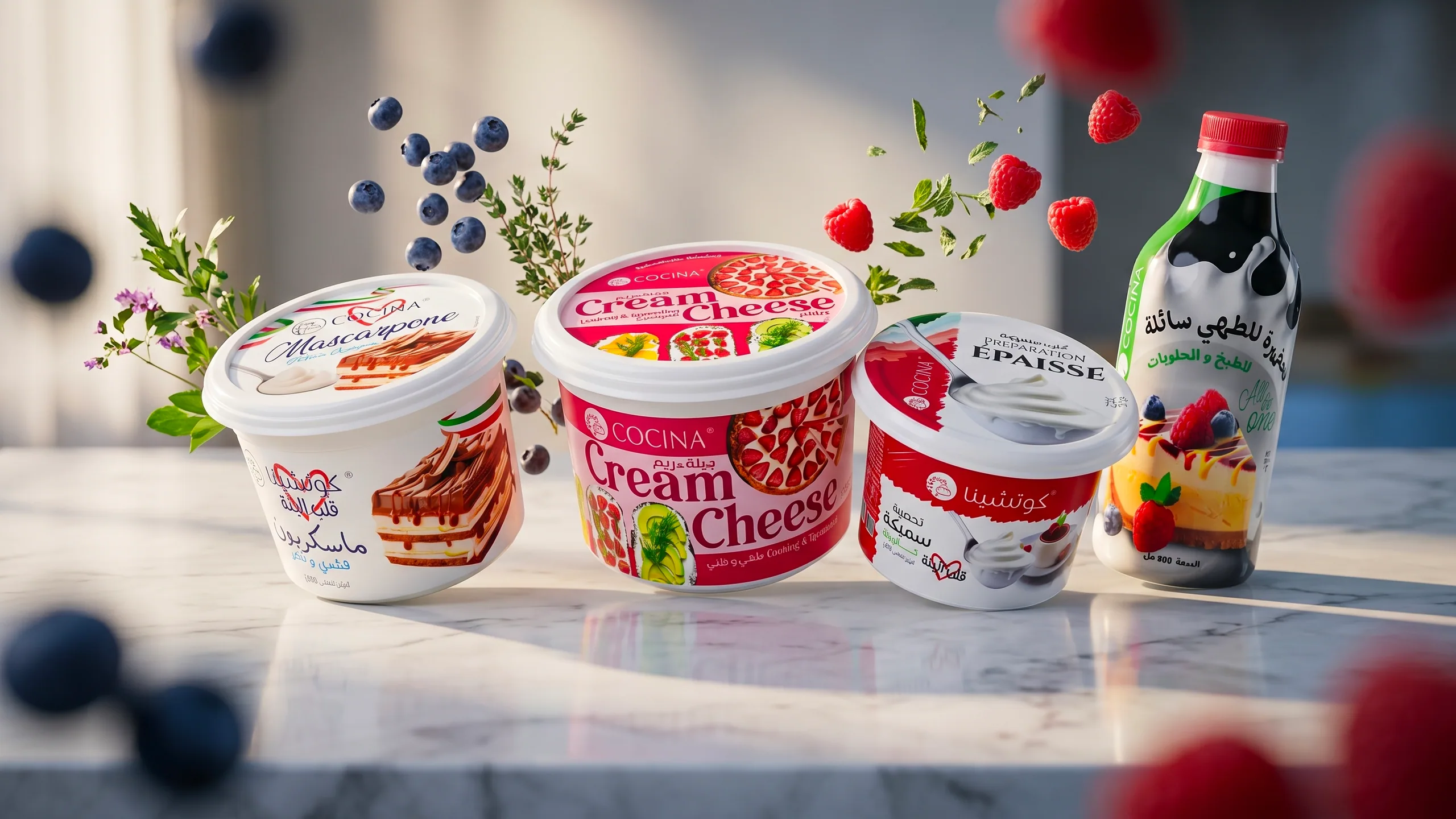 Douidi Food — multi-brand packaging system across three QSR retail categories